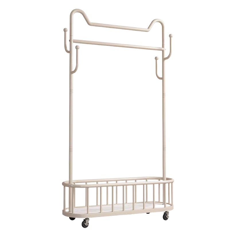 Anlin Luz de lujo perchero piso interior percha tienda de ropa estante de exhibición dormitorio simple ropa rack de almacenamiento