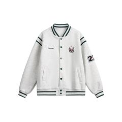 CATTEE美式复古徽章刺绣棒球服外套男女秋季运动风宽松休闲夹克潮