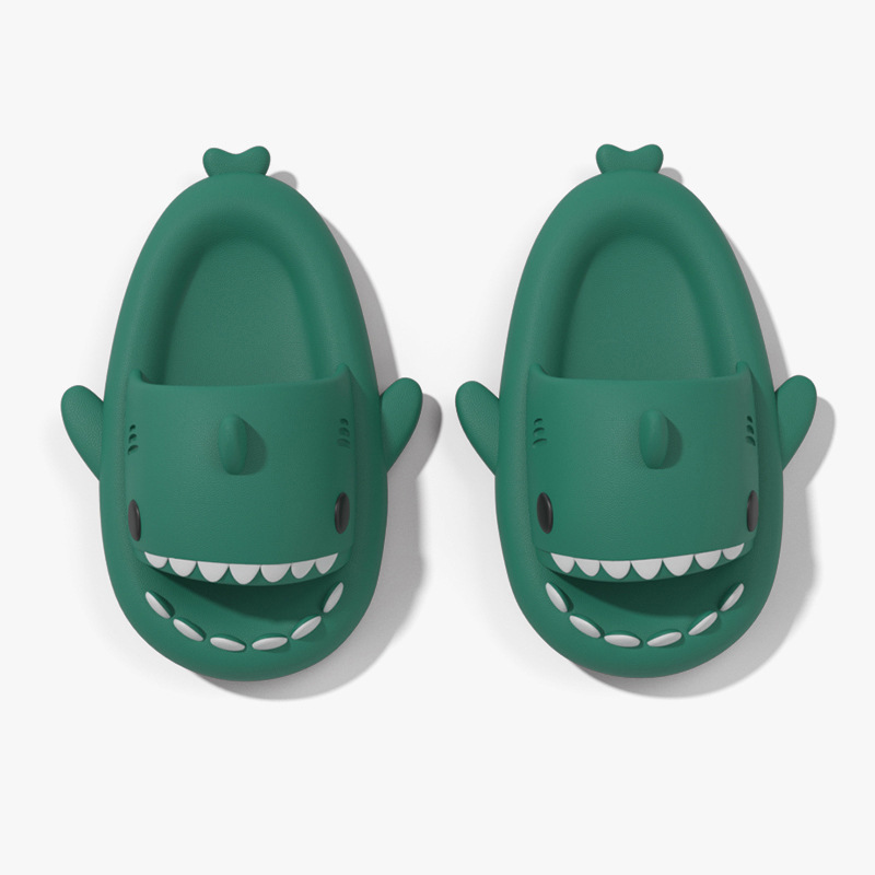 Sandalias para niños de tiburón transfronterizo sandalias niños 2023 de verano nuevos niños EVA Luz de mierda sensación casa zapatillas niñas