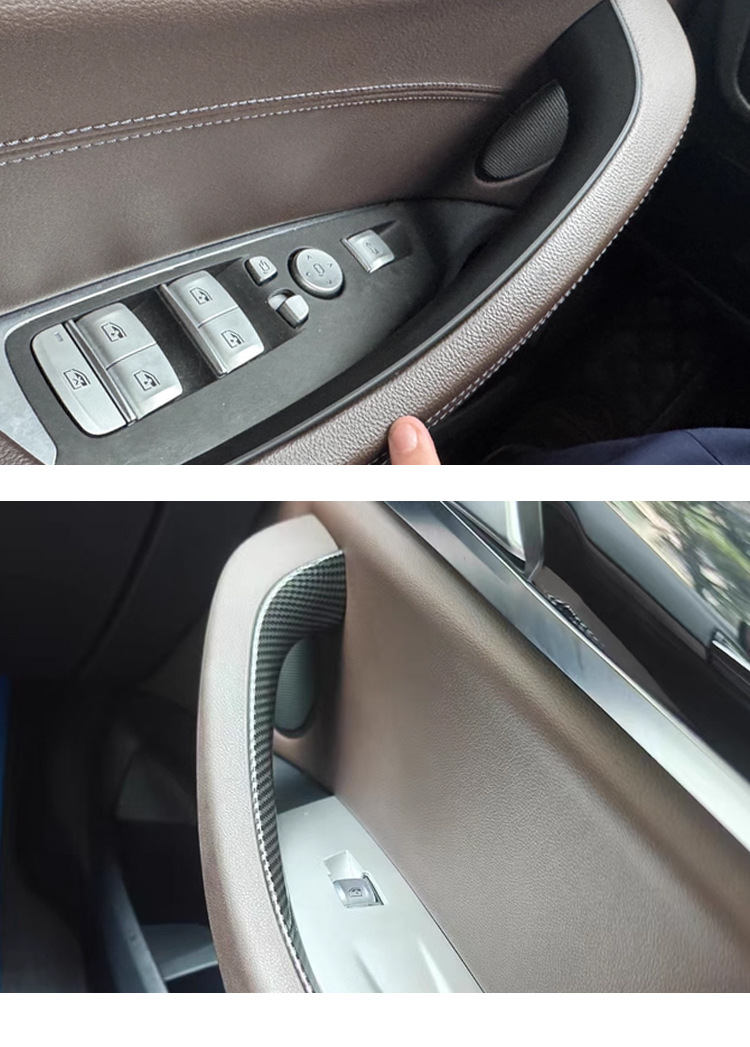Suitable for 18-24 Bmw X3 Door Handle Inner Cover, X4 Armrest Sticker, Ix3 Door Handle Inner Side G08 Outer Cover Protective Cover