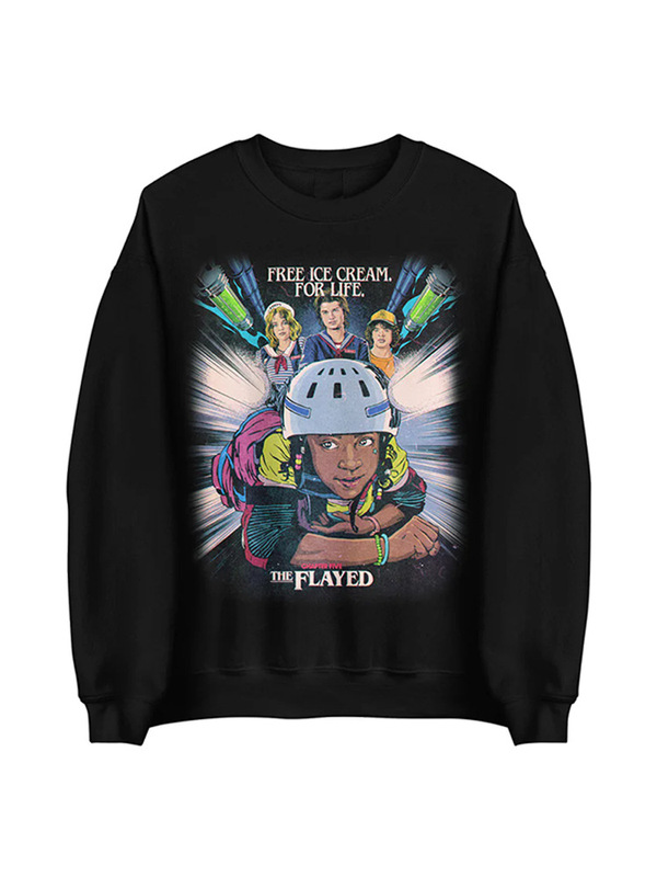 Stranger Things American Sci-Fi Thriller Merchandise Retro Casual Crewneck Sweatshirt for Men