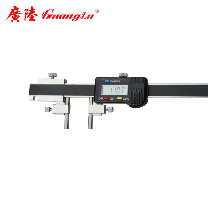 广陆 柱测头中心距数显卡尺 119-103