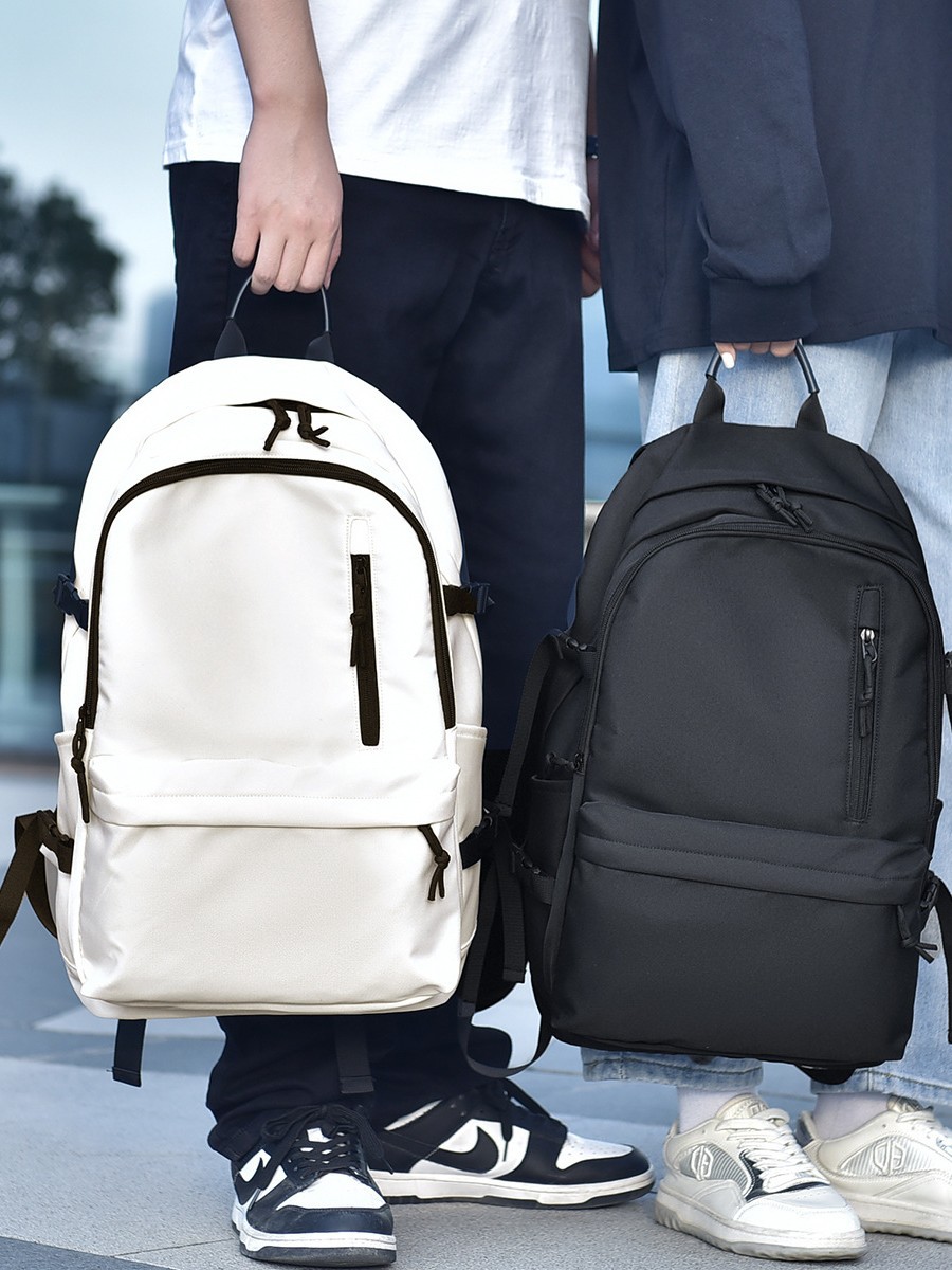 New Cross-Border Unisex Junior and High School Student Schoolbags, Casual Couple Backpacks, Large-Capacity Multi-Compartment Backpacks