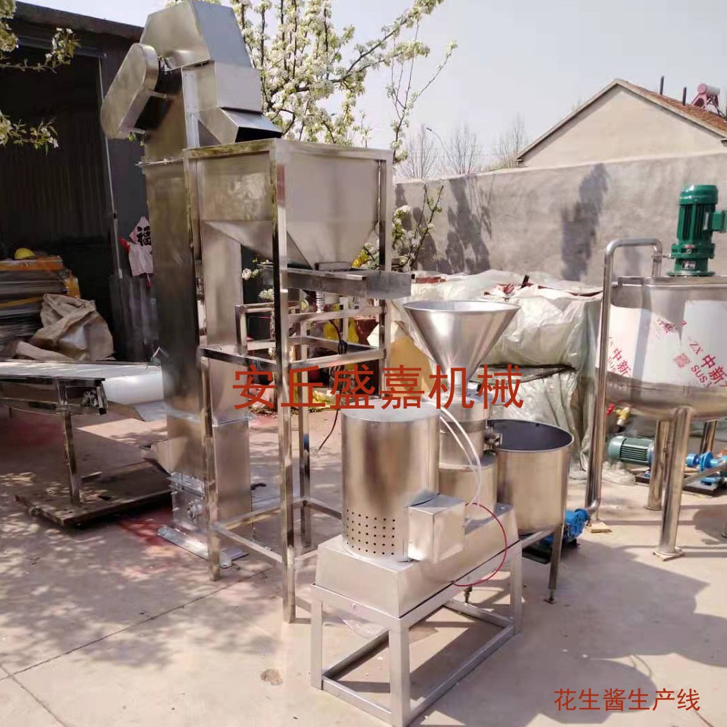 销售花生酱生产线、 芝麻酱流水线磨酱机、 杏仁酱机械设备。