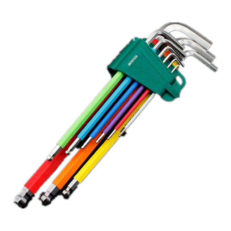 世达 80110CH彩虹系列特长球头内六角扳手