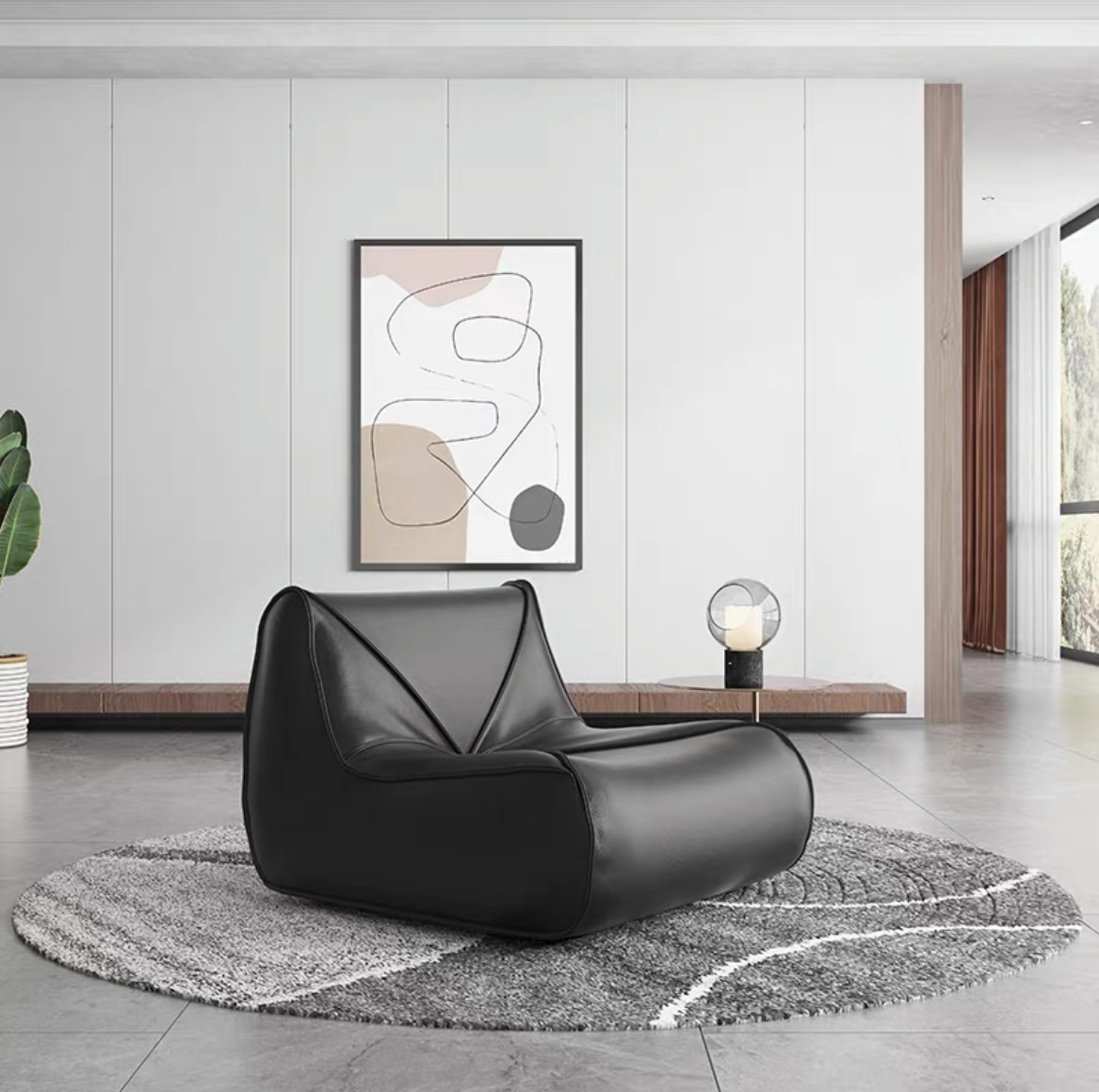 Sala de modelo de sofá de ocio para diseñadores de estudio creativo moderno y minimalista italiano nórdico image 14