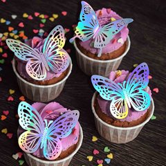 多色3D透かし彫り蝶壁紙 誕生日パーティー 結婚式装飾 シーンレイアウト ウォールステッカー 模造金属ステッカー ホームデコレーション