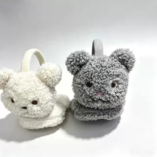 冬季保暖阿尔泰毛绒耳罩儿童狗脸耳朵刺绣卡通可爱耳暖耳捂子厂家