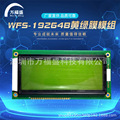 厂家供应各类LCD模组 LCM模块 WFS-19264B黄绿膜模组智能显示屏