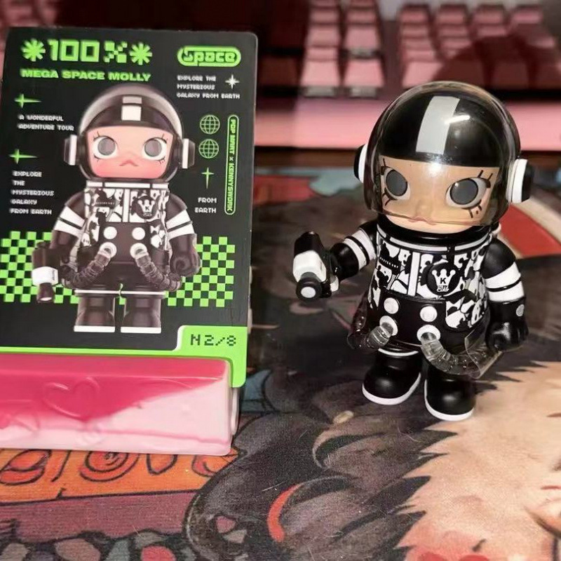 POPMART泡泡玛特SPACE MOLLY100%二代系列盲盒3周年纪念手办礼物|undefined