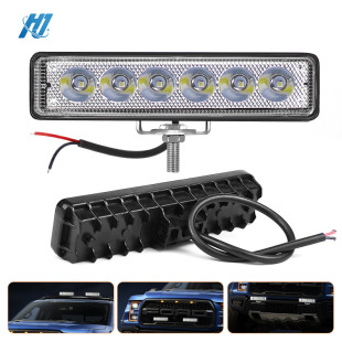 LED car auxiliary light line-shaped work light off-road vehicle modified headlight motorcycle light 18W spotlight