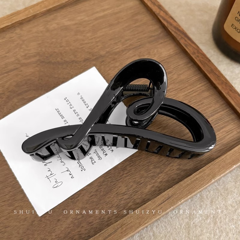 Gran clip de tiburón esmerilado acrílico simple horquilla tocado volumen gran horquilla de alto grado accesorios para el cabello al por mayor