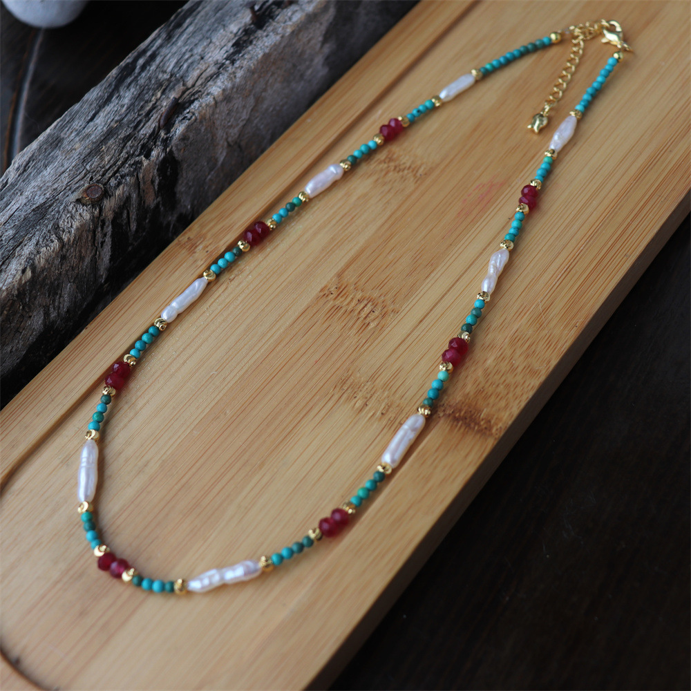 Girocollo con perle barocche placcato oro design vintage elegante_voghion.com