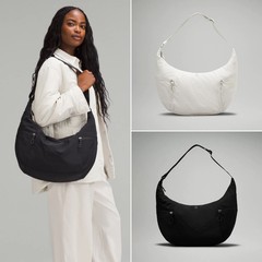 2025新款Large Slouchy 6L牛角包单肩斜挎包大容量饺子包月牙包女