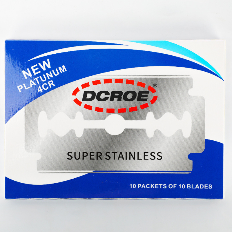 in stock Double-sided Blade Manual Razor Blade Razor Blade Old Style Stainless Steel Blade Barber Shaving Blade