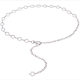 Belt Women's Rhinestone Decorative Chain Waist Chain Accessories with Skirt dress Tight Waist Summer Thin Simple silver High-end Sense