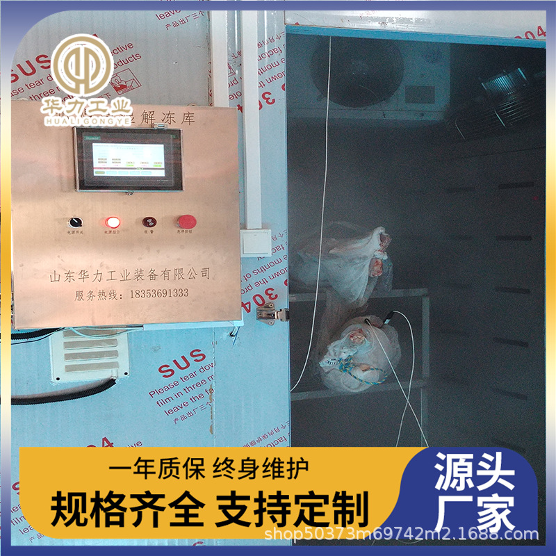 进口猪牛羊肉分体低温高湿解冻库冻海鲜缓化设备商用大型解冻机