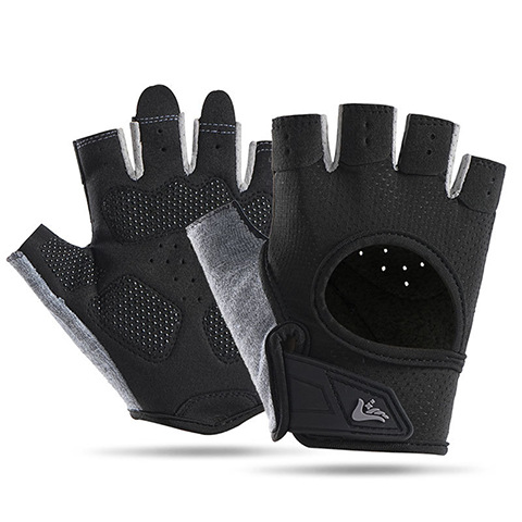 Amazon transfronterizo nuevo guante deportivo de fitness medio dedo ciclismo amortiguador anti-desgaste transpirable anti-deslizante guante anticapullo