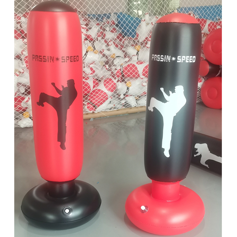 Factory Direct Sales Inflatable Boxing Column Pvc Kidsren's Strike Bag Water-Filled Tumbler Column Taekwondo Training Cross-Border