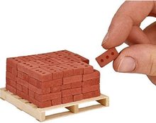 Mini Red Bricks Model Brick Building Set Miniature Figurine