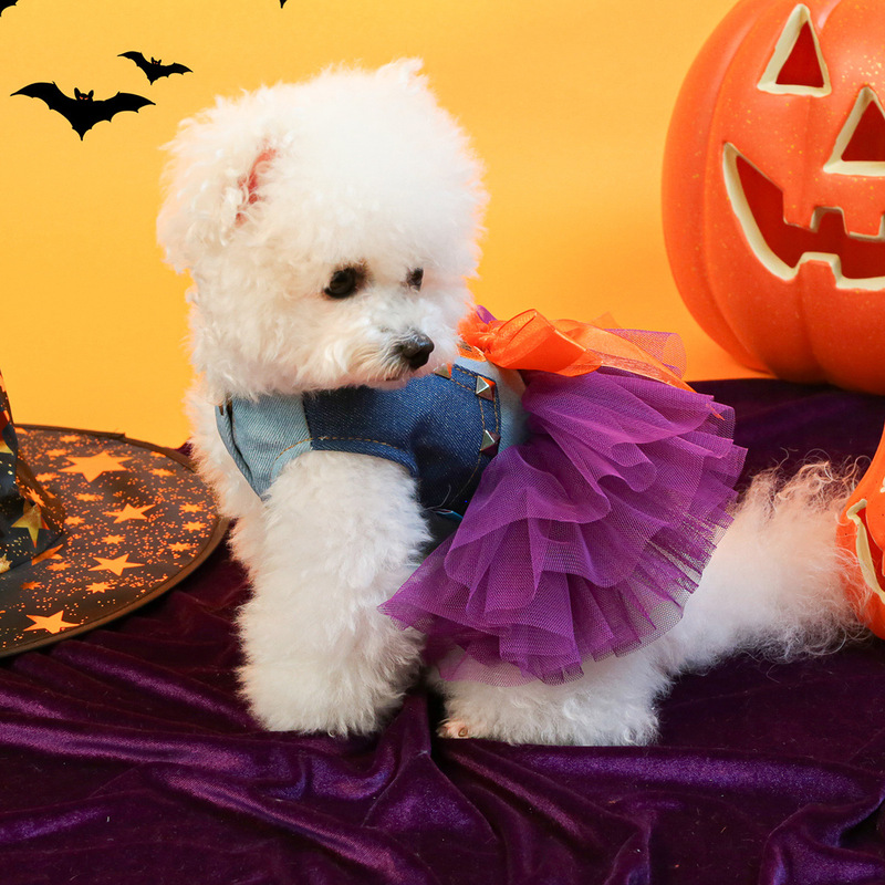 ハロウィーンメーカー直供/ペット服犬猫服装古霊精怪カボチャスカート|undefined