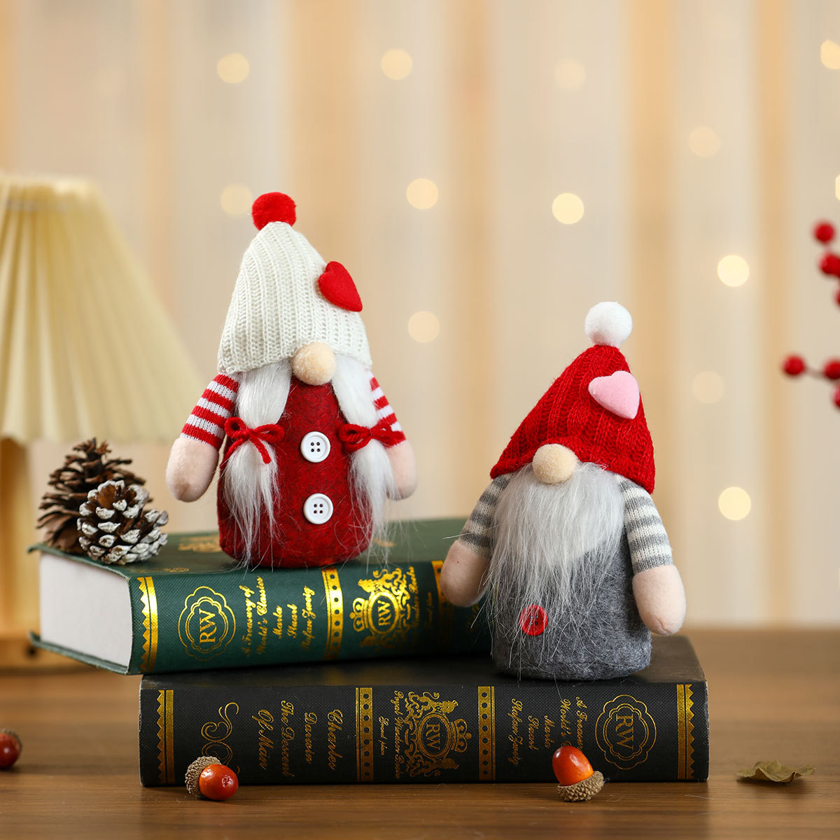 Nuevo día de San Valentín muñecas de amor muñecas sombreros de punto decoraciones de Navidad pequeños regalos pequeños adornos