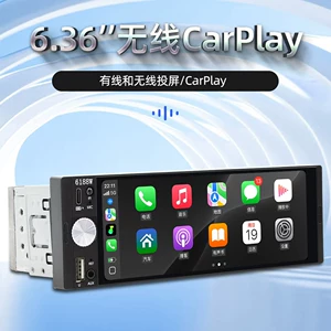 6.36 düym böyük ekranlı Simsiz Carplay Avtomobil MP5 oyunçu Bluetooth 12V 24V universal radio host yük maşınları üçün