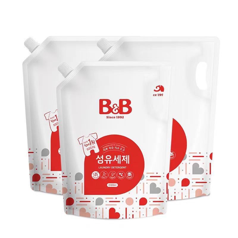 Korean Bao/Ning Baby Laundry Detergent Baby Natural Ingredients Mild Refill 2100ml Fragrance
