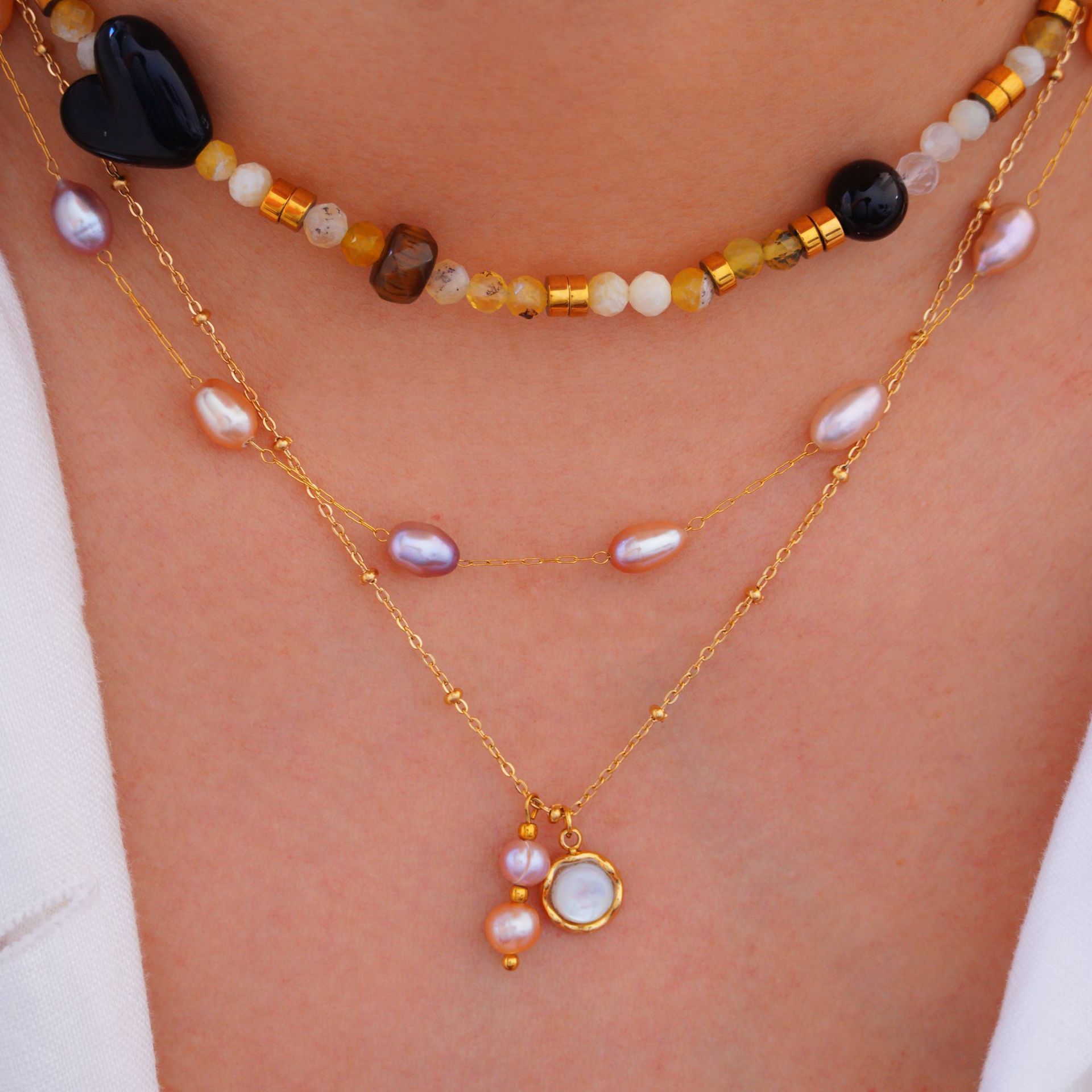 Luxury Pearl Necklace With Magnetic Clasp For Women Choker_voghion.com