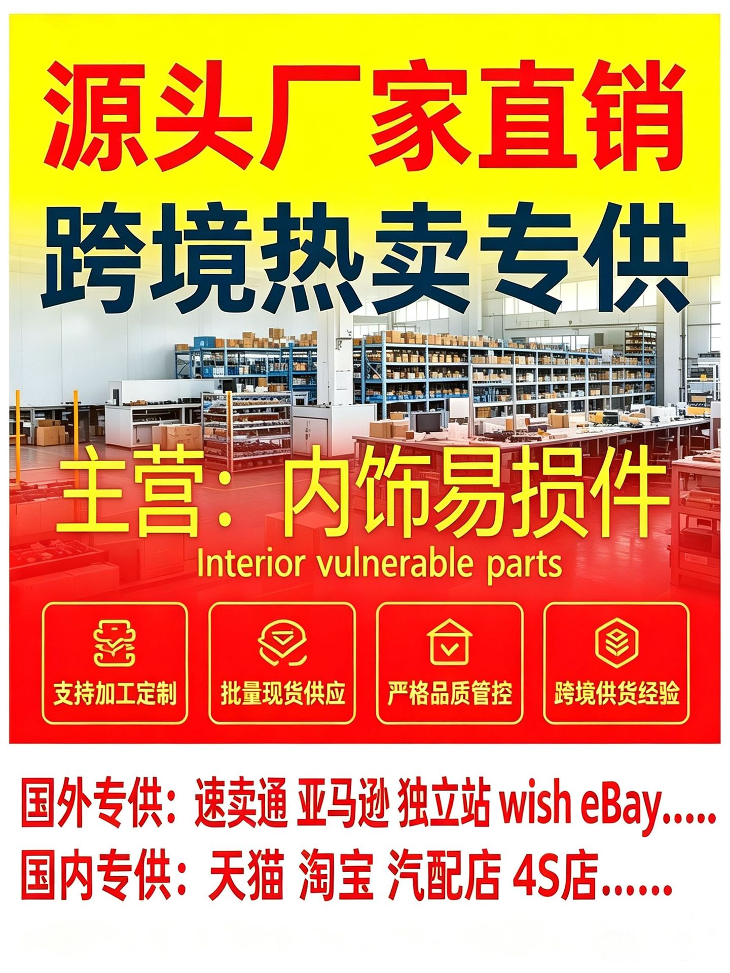 Suitable for BMW X3X4 interior door handle F25F26 car door handle protective cover cross-border foreign trade interior accessories