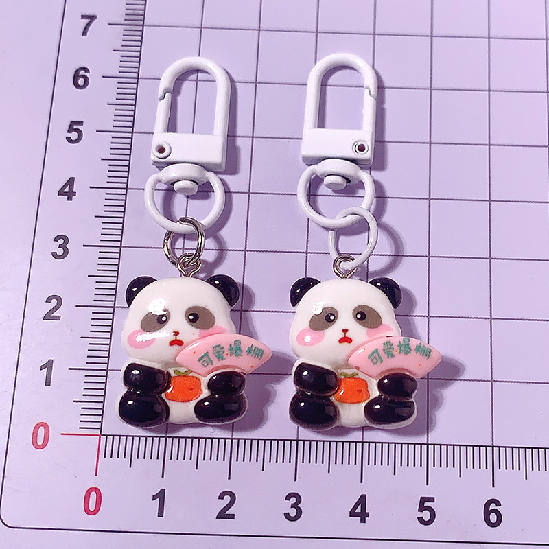 Caricatura rica panda llavero encantador inspirador escritura QMeng bolso colgante bolso de niña bolsa de regalo