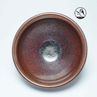 Rust-Colored Bird-Shaped Cup, Premium Jian Kiln Handmade Tea Cup, Vintage Style Tea Ware, High-End Tea Set Master Cup