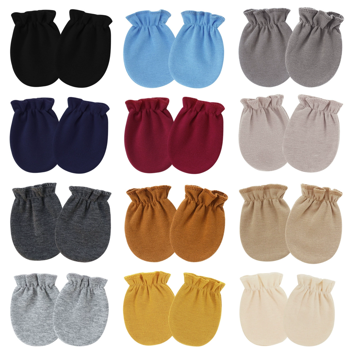 Внешняя торговля Европейские и американские новорожденные сплошные перчатки эластичностью