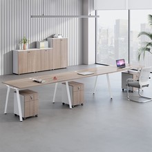 职员办公桌椅组合四人位简约现代4双6员工工位办公室钢架卡位桌子