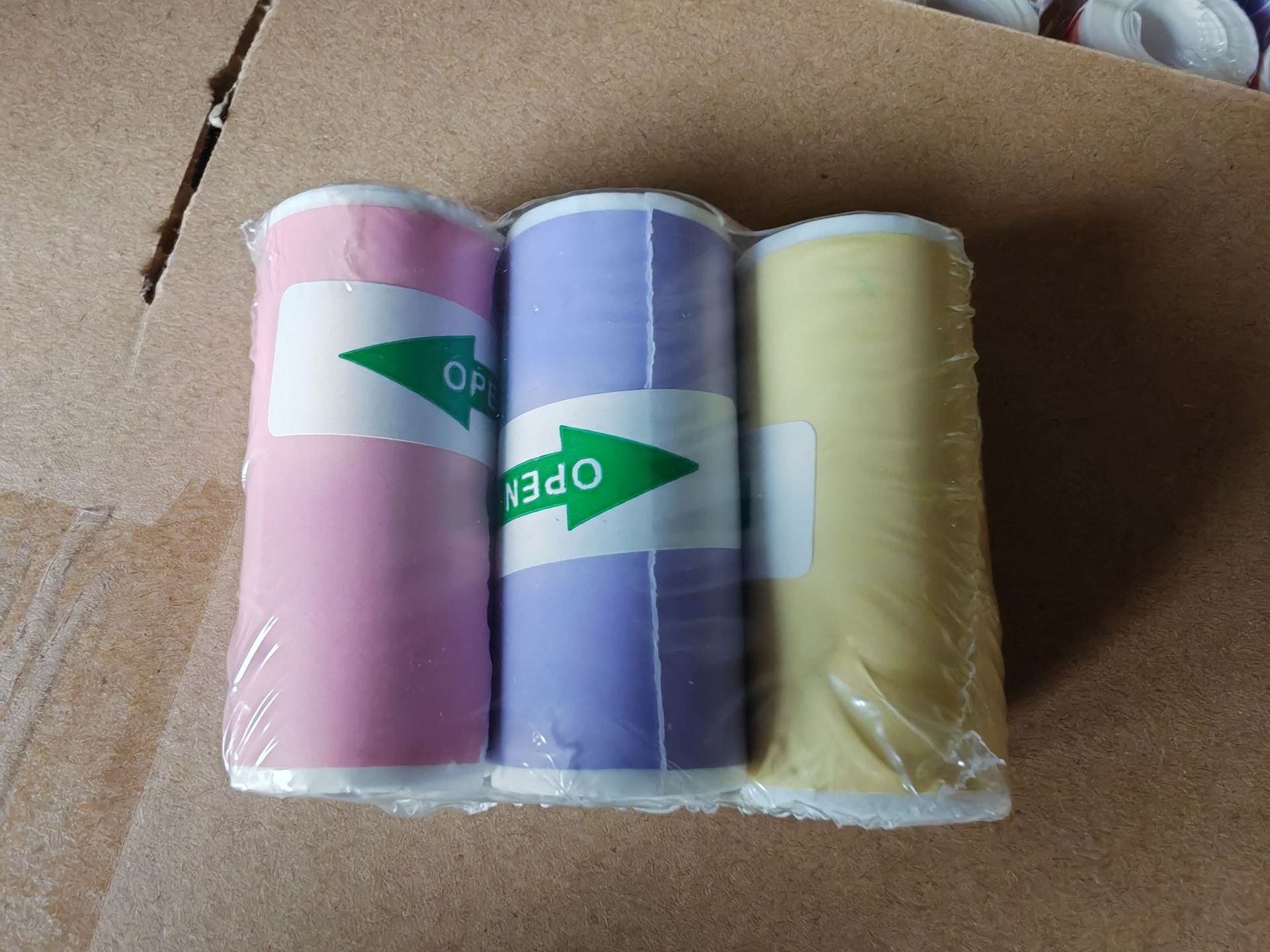 Impresora con corrección de errores, papel de impresión autoadhesivo, papel fotográfico transparente, papel para recibos sin núcleo, se puede pegar en tarjetas de memoria.