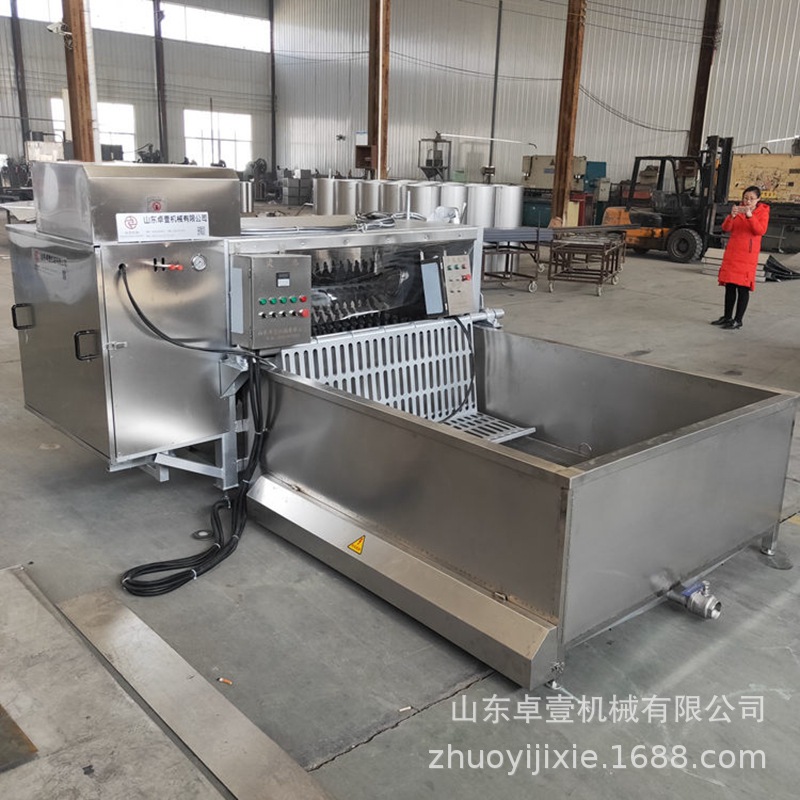 大型羊脱毛机活羊屠宰杀羊打毛设备烫毛脱毛全自动山羊绵羊脱毛