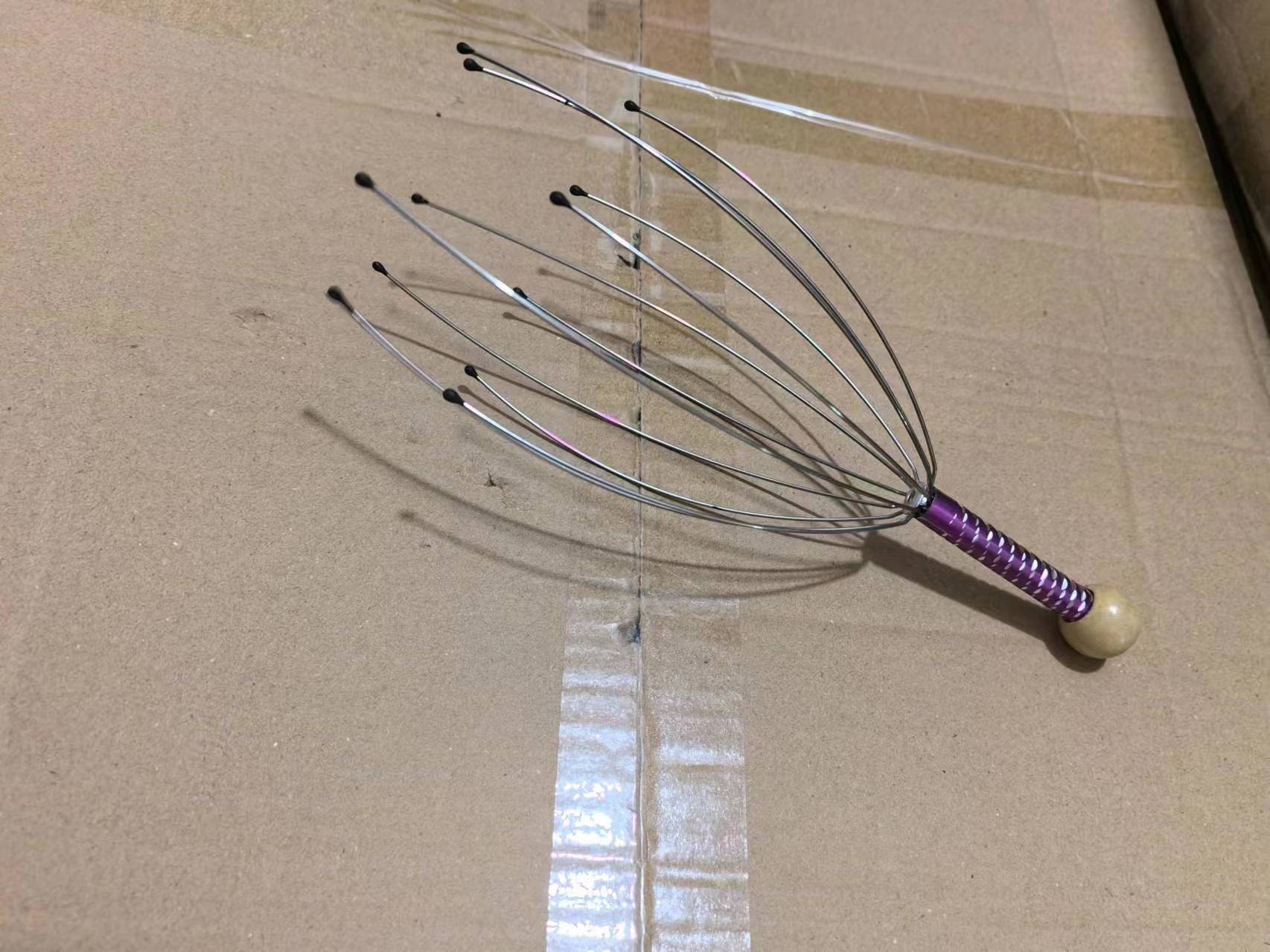 Garra de bola de acero multifuncional extraíble 12 garras 18 garras 25 garras bola de acero cuero cabelludo rasguño cabeza extractor de alma venta directa de fábrica