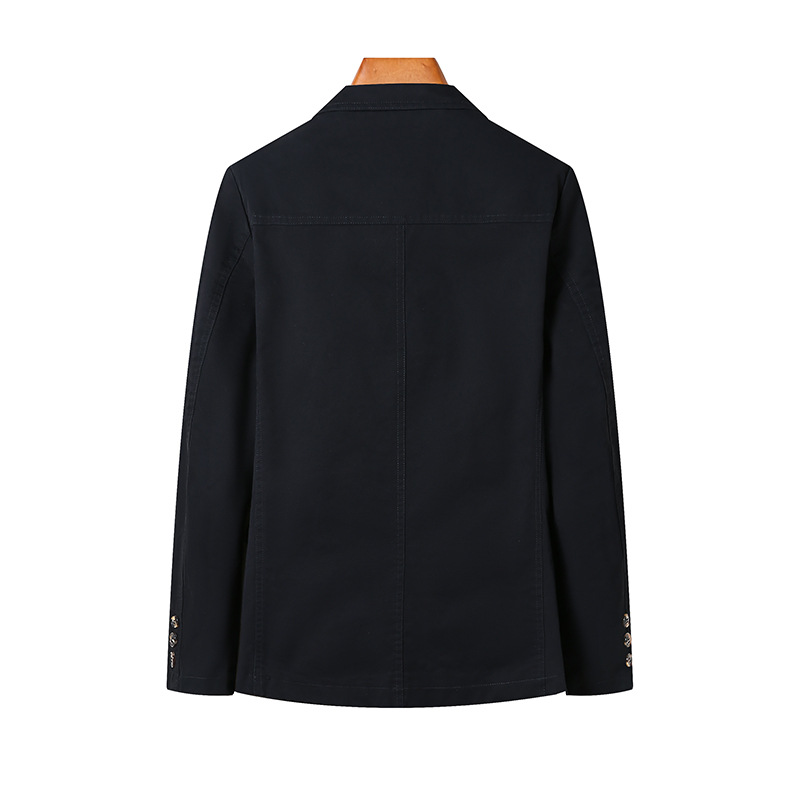 Trajes de hombre nuevos productos primavera y otoño casual versátil botón de una sola fila de algodón con sola solapa suelta chaqueta de tamaño grande trajes de hombre image 5