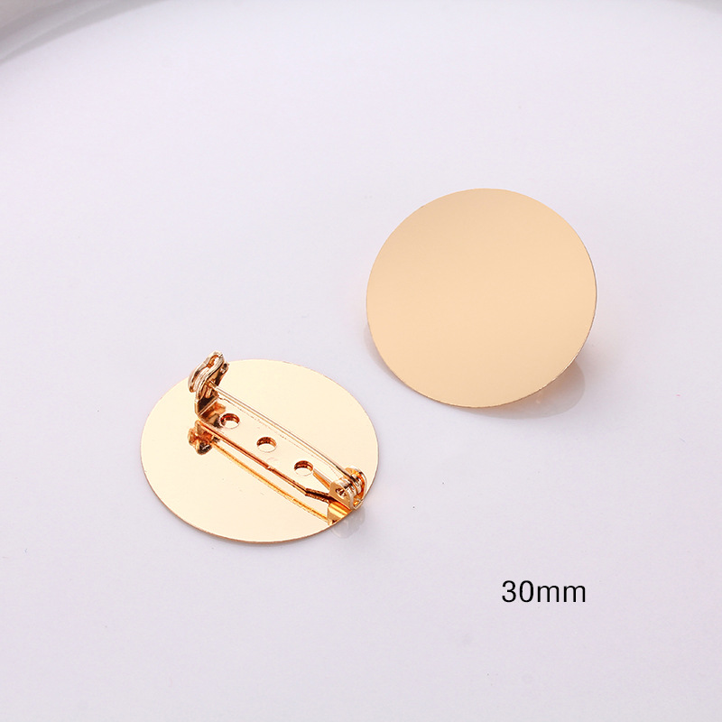 Insurance buckle full flat brooch (30mmkc gold 1)