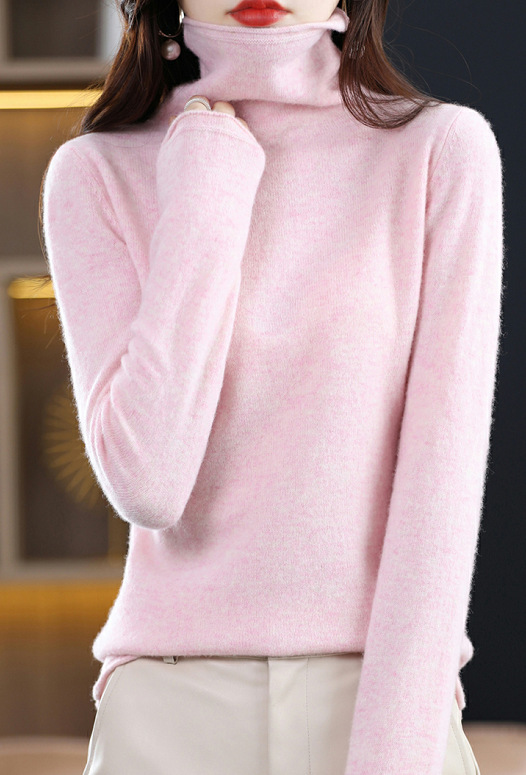 Pile collar light pink