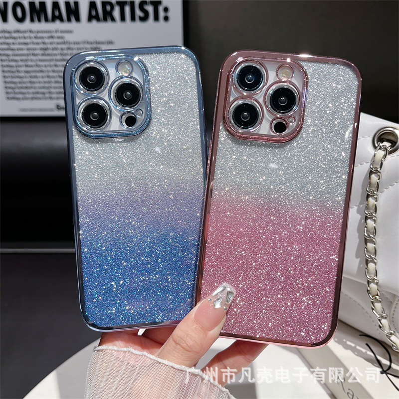 ForeiGn Trade New Model Suitable for MOTO G84 Glitter ElectroplatinG Silicone Case Transparent Soft Mobile Phone Case G72 G52 G42