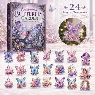 Enchanted Butterfly Garden 降临日历圣诞挂饰 跨境圣诞盲盒现货