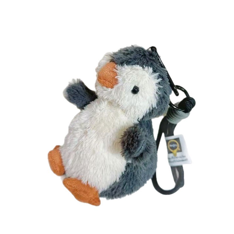 インターネット有名人かわいいピーナッツペンギンキーホルダーペンダントぬいぐるみペンギン人形カップル小さなギフトスクールバッグペンダント|undefined
