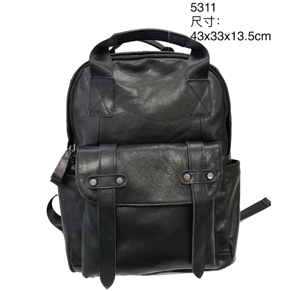Fashion Real Backpack Soft Cowhide Backpack Unisex New Large Capacity Genuine Leather Tablet Backpack