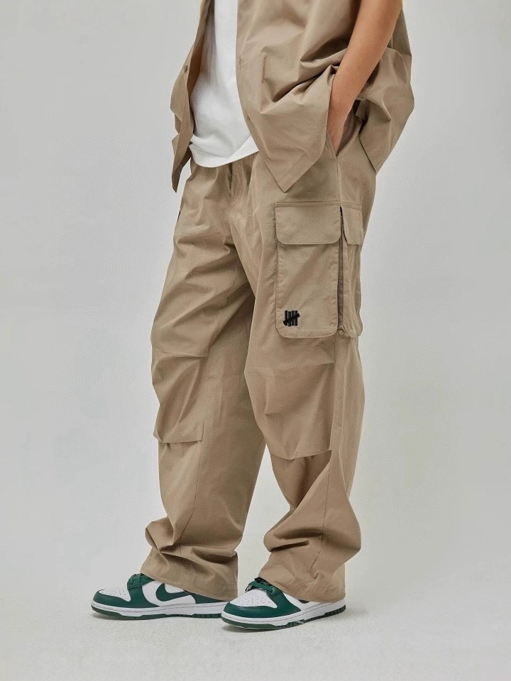 Cross-Border High-Quality Und Five-Stripe Multi-Pocket Cargo Pants Men's Loose American Wide-Leg Pants Casual Long Pants Couple