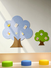 86M0大树毛毡墙贴幼儿园环创造型文化墙面装饰软木板公告栏自粘照