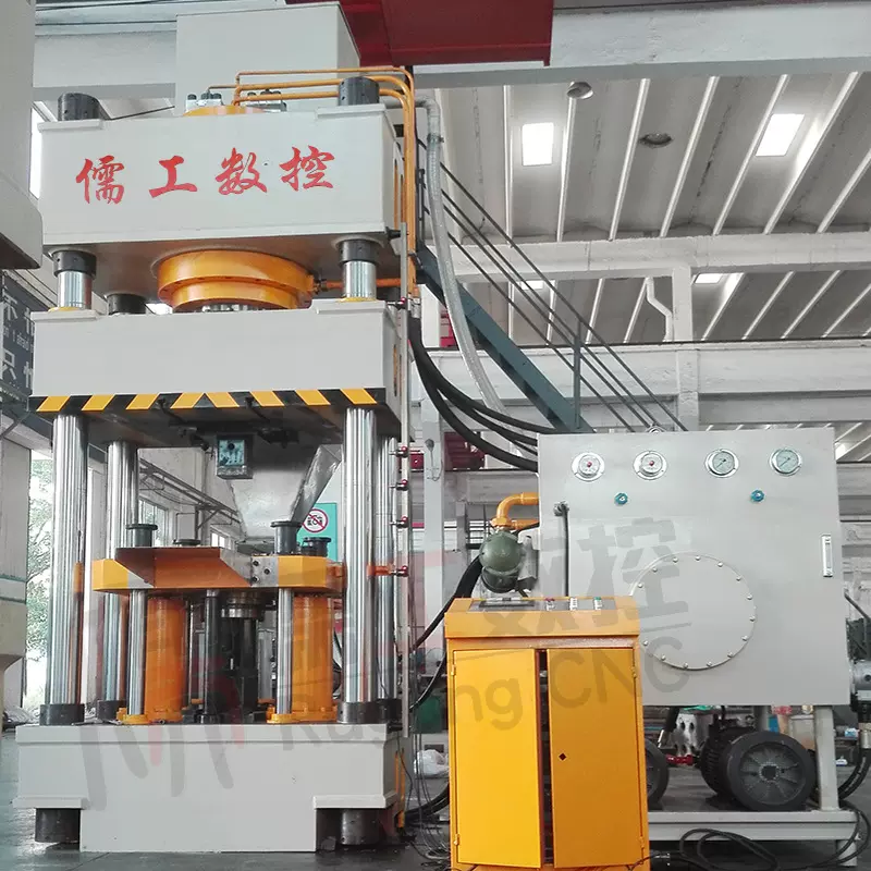800吨铁硅铝粉末压型四柱液压机 630吨磁性粉末磁芯成型油压机