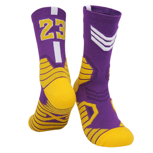 Youth basketball socks practical training primary and secondary school growth tube sports socks children's non-slip socks boys mid-tube socks