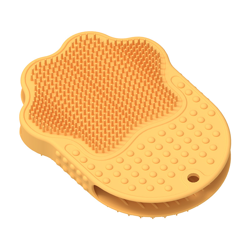 Perro bañado masaje pein de silicona productos de depilación para mascotas guantes para gatos para eliminar el pelo flotante cepillo de depilación de mascotas