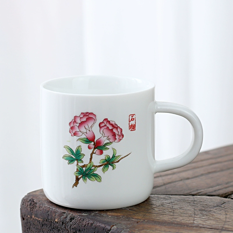 1VPK белая porcelain чашка чая керамическая для мастера чая, подождав, чтобы использовать резинку против ожогов, 6 установленных бокалов